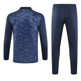 Barcelona 2024-2025 Half zipper Training Suit Cyan